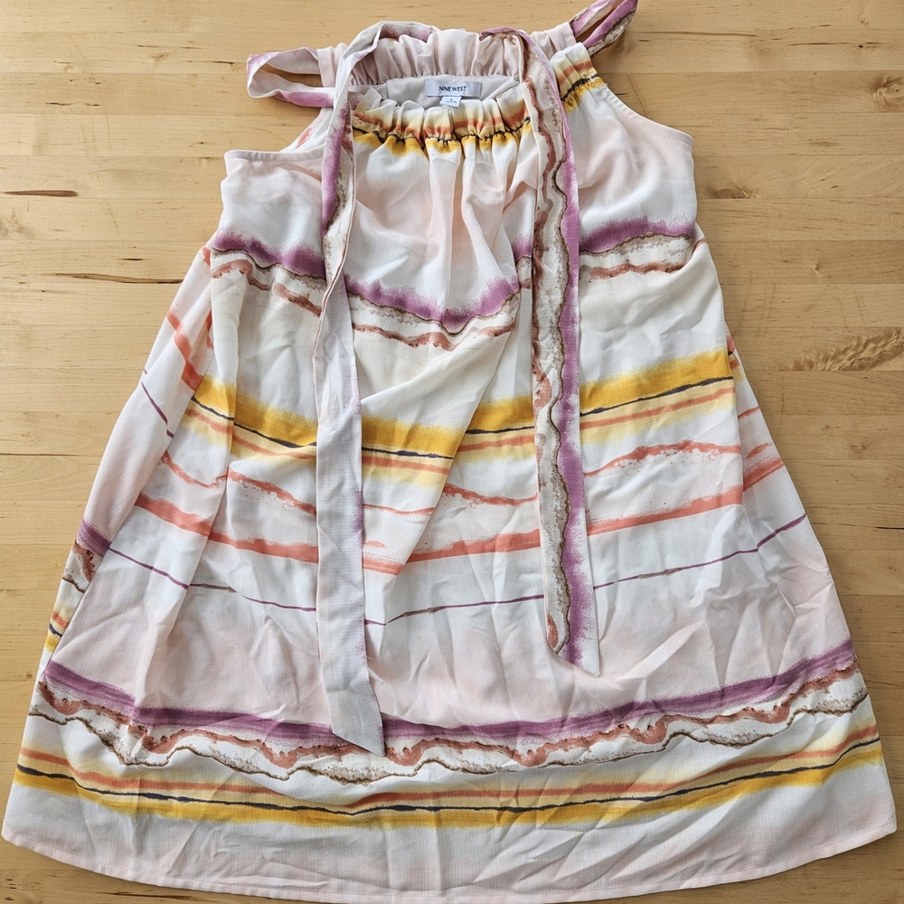 Nine West Kids Dress with Pink and Yellow Stripes